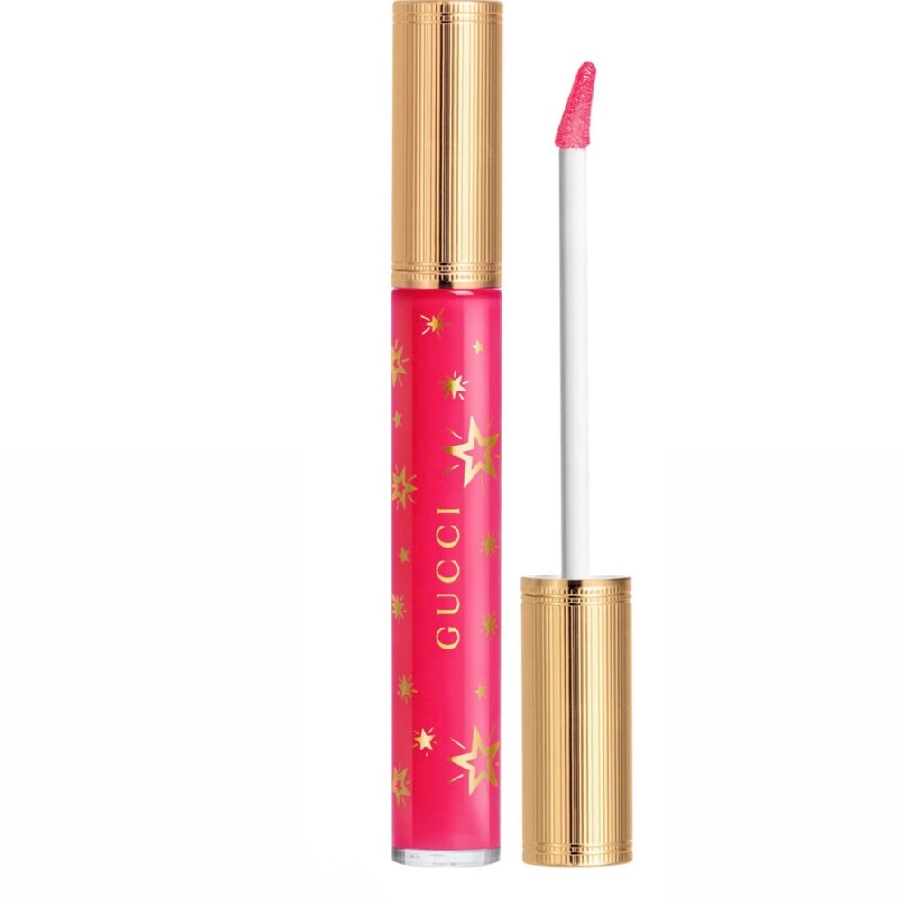 Gucci hydrating plumping lip gloss Virginia fuchsia 414
